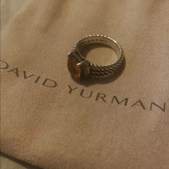 David Yurman citrine and Diamond Petite Wheaton - Picture 7 of 7